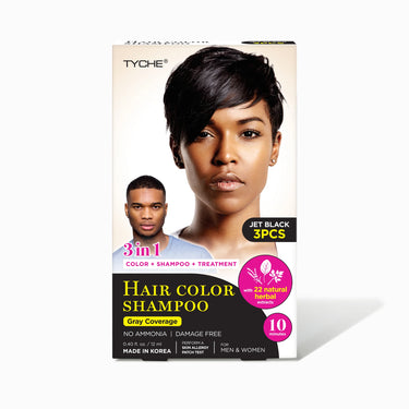 Tyche 3-in-1 Hair Color Shampoo – Jet Black – HLSM01 - ANNS BEAUTY SUPPLY